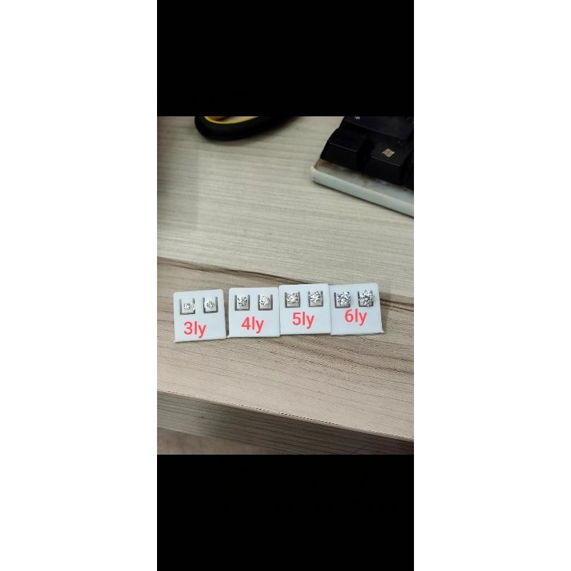 Bông khuyên nụ bạc nam nữ khuyên tròn 3ly 4ly 5ly 6ly