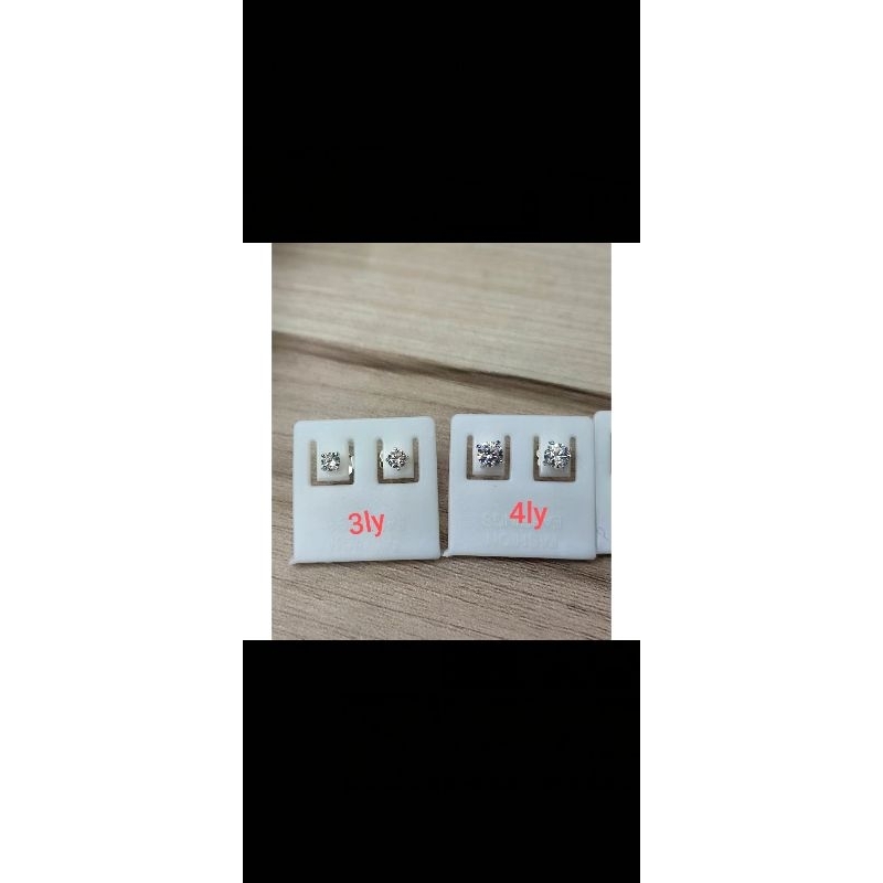 Bông khuyên nụ bạc nam nữ khuyên tròn 3ly 4ly 5ly 6ly