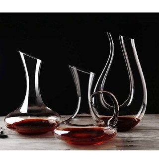 Decanter, Bình thở rượu vang cao cấp, hàng đẹp, thuỷ tinh trong veo