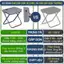Ghế gấp gọn dã ngoại 3B Care G37 chịu trọng tải 100kg khung thép Carbon chống rỉ, ghế camping gấp gọn chỉ bằng chiếc ví