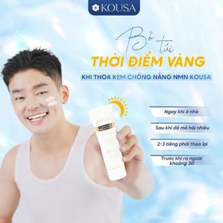 Kem chống nắng Kousa NMN Suncream 1000ppm 5in1 nâng tone dưỡng trắng SPF 50+ PA++++ 50g