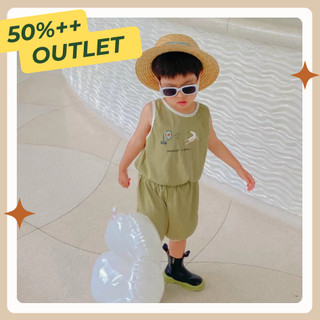 Set bộ hè ba lỗ bé trai thiết kế style Hàn Quốc hình vịt | ảnh thật Dương Oyy2022012