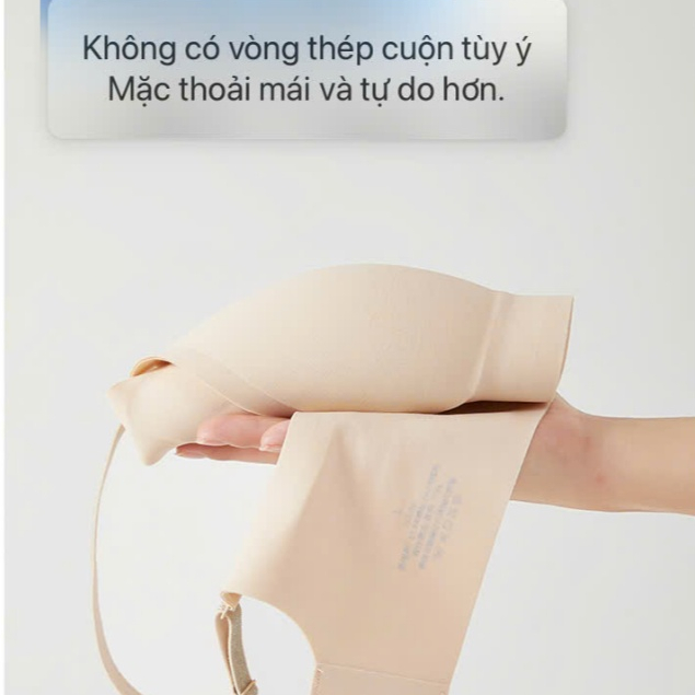 Áo Lót Nữ Áo Bra Nữ Đúc Su Có Hương Hoa Kháng Khuẩn Dây Đeo Lấp Lánh Đệm Dày Không Gọng Nâng Ngực Chống Xệ Mã V09