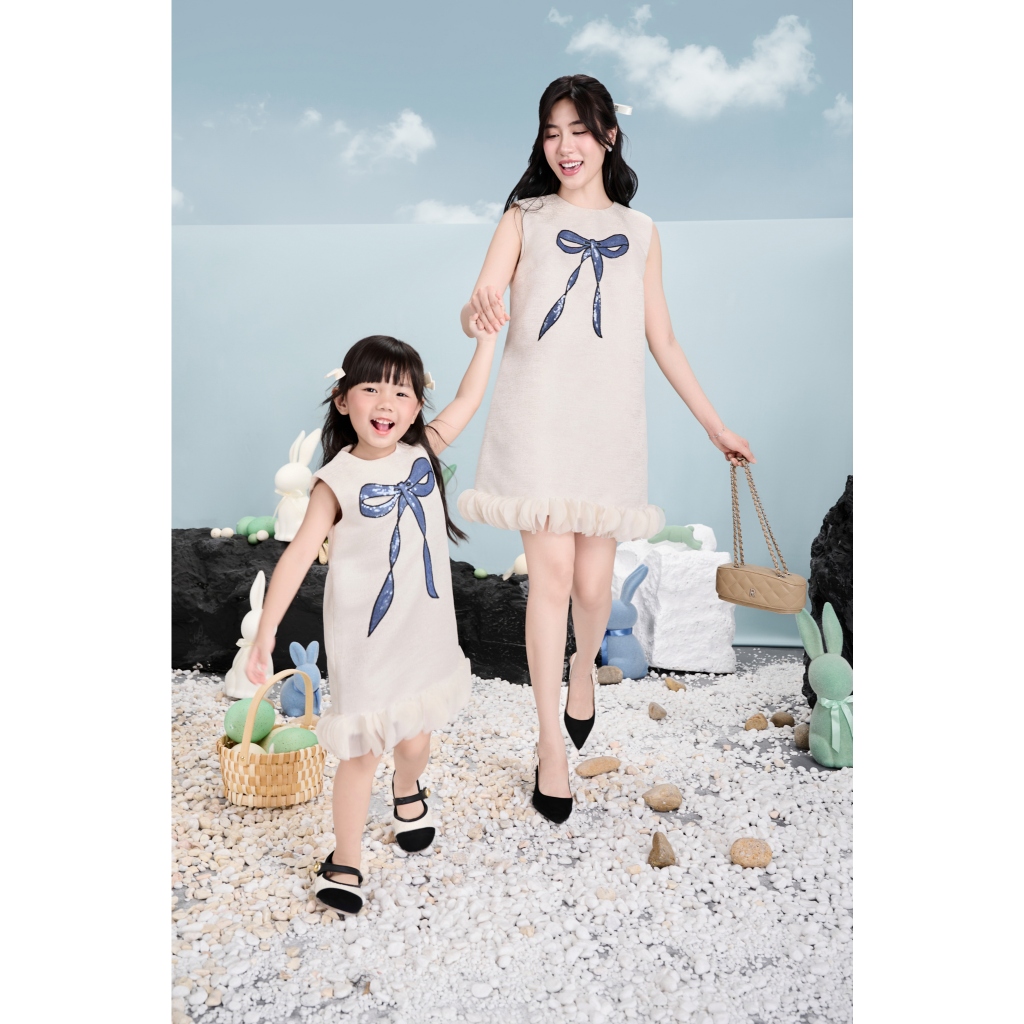 Ảnh RẬP BABY - Váy Baby Đính Nơ Kim Sa - BABI 12 3