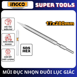 INGCO Mũi đục nhọn đuôi lục giác 17MM DBC0512801