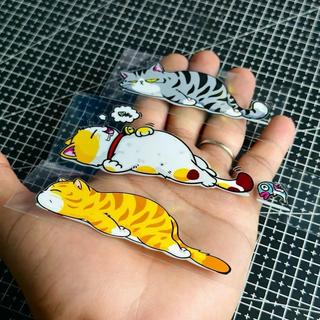 Tem Sticker DTF Bộ 3 Mèo Con Ngủ Gục |SGDC - 1 Cái/Bộ|