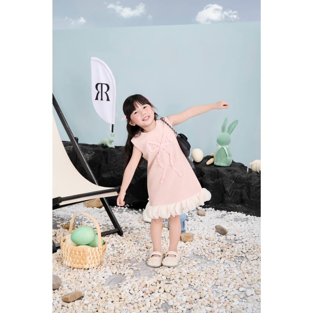 Ảnh RẬP BABY - váy Baby Đính Nơ Tweed - BABI 14 4