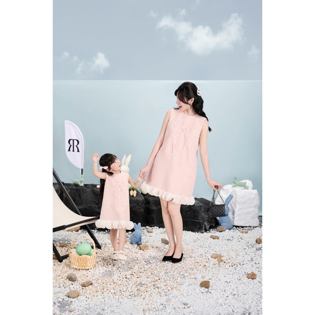 Ảnh RẬP BABY - váy Baby Đính Nơ Tweed - BABI 14 3