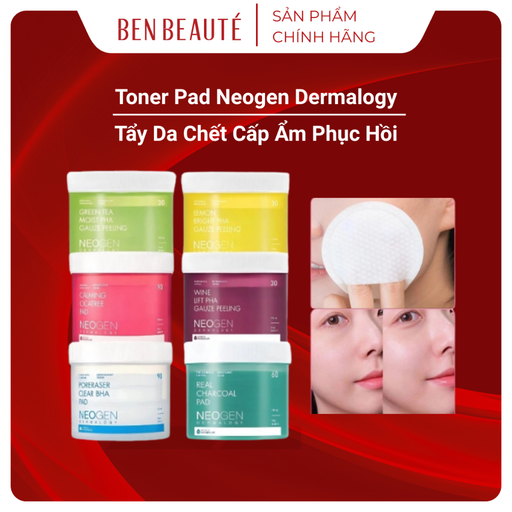 Toner Pad Neogen Dermalogy Đủ Màu Cấp Ẩm Phục Hồi Da 30 Miếng | Shopee ...