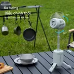 Quạt ngoài trời đa năng 4 in 1 JISULIFE Ultra1 54W dung lượng pin 13500mAh | Tích hợp đèn pin và trạm sạc | Chính hãng — ảnh 7