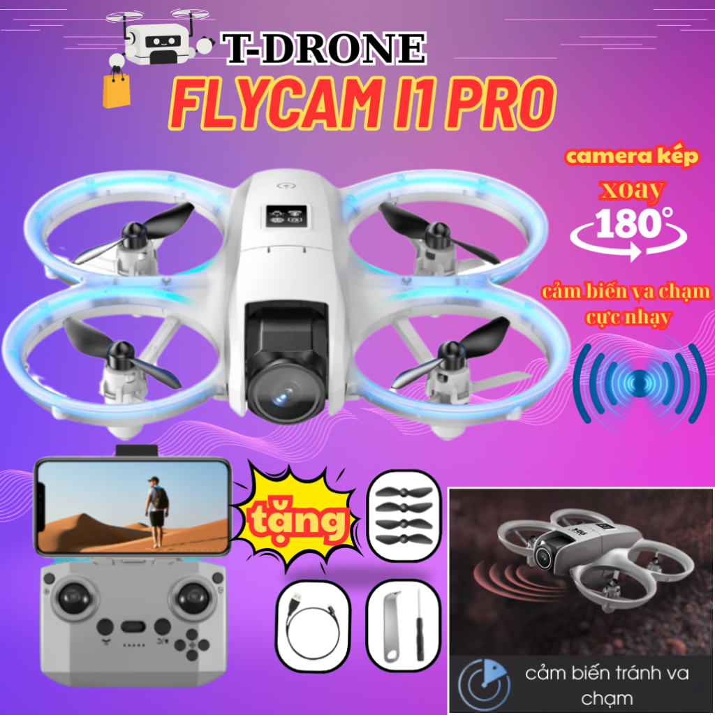 Drone Mini I1 Promax, Quay Chụp 4K Tích Hợp Cảm Biến Tránh Va Chạm Và ...