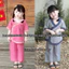 Đồ Lam đi Chùa cho bé gái, đồ đi chùa cho bé iu,chất kate thêu hoa sen