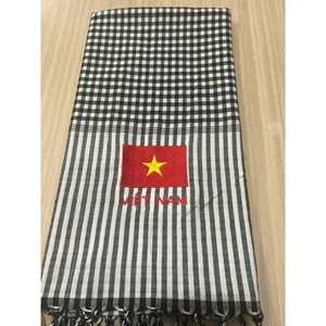 Khăn Rằn Nam Bộ Thêu Cờ Tổ Quốc - Chào Mừng Đại Lễ