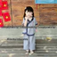 Đồ Lam đi Chùa cho bé gái, đồ đi chùa cho bé iu,chất kate thêu hoa sen