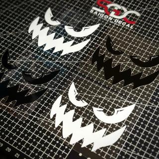 Tem Sticker DTF Mặt Cười Quỷ, Dán Được Nhiều Vị Trí Trên Xe |SGDC - 1 Cái|
