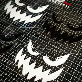 Tem Sticker DTF Mặt Cười Quỷ, Dán Được Nhiều Vị Trí Trên Xe |SGDC - 1 Cái|