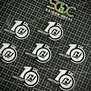 Tem Sticker DTF H2C 10th Anniversary Bản Limited Editon |SGDC - 1 Cái|