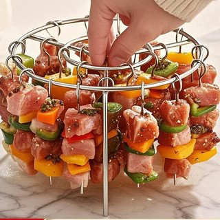 Khay 24 Xiên Nướng Thịt An Toàn Cho Nồi Chiên Không Dầu