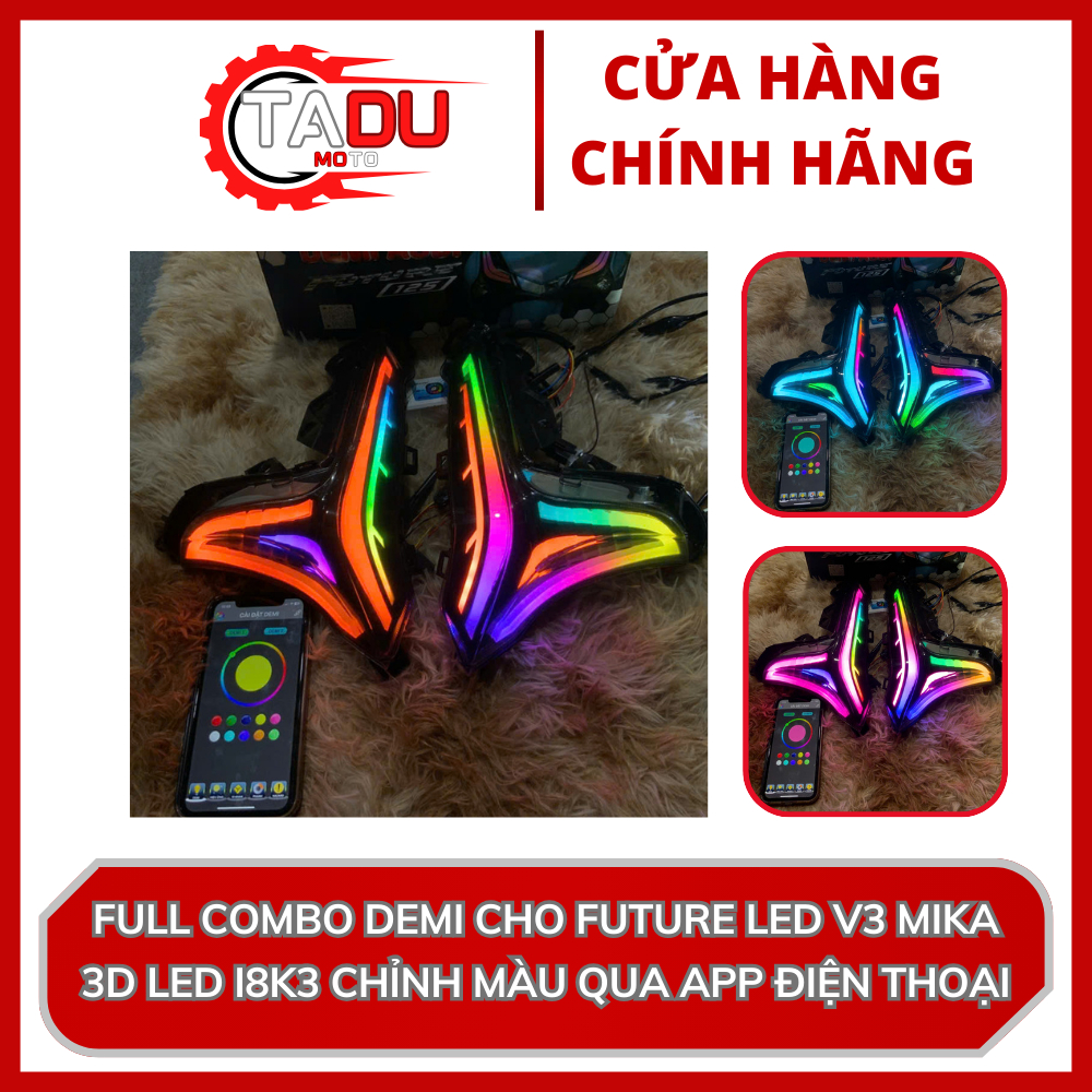 BỘ DEMI XINHAN FUTURE LED V3 MOKA 3D 18K3 CHỈNH MÀU QUA APP ĐIỆN THOẠI ...