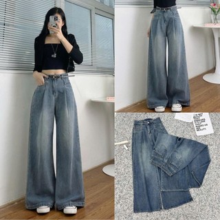 Quần Jean Ống Suông Dài 95cm Tôn Dáng 247store Dành Cho Nàng Nấm Lùn Quanjean8057