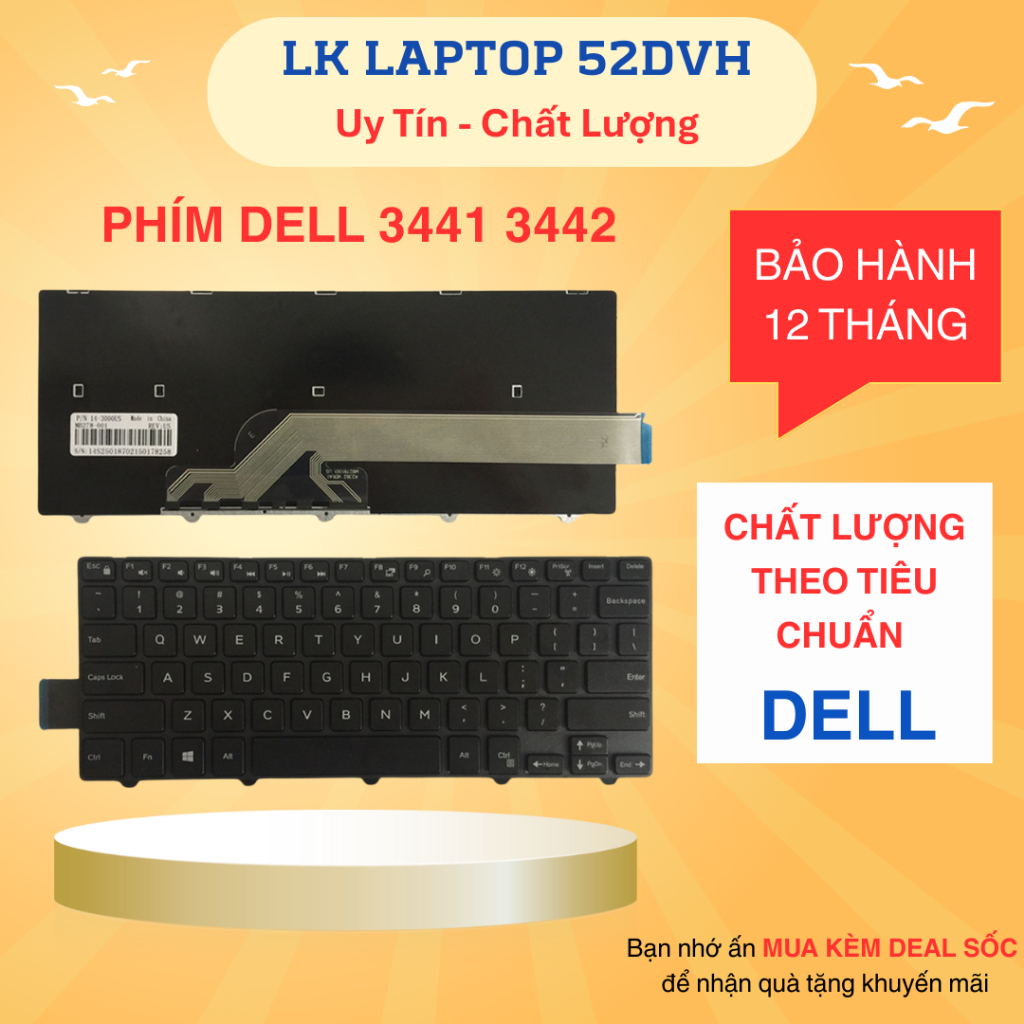Bàn Phím Laptop Dell 3441 3442 3443 3445 3446 3451 3452 3458 3459 3462 3476 5442 5443 5445 5447 5448 5451 5455 5458 5459