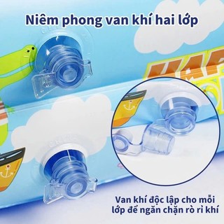[Tặng bóng] Bể bơi cho bé 1m2,1m5,1m8,2m1,2m6 Hồ bơi 3 tầng gấp gọn tại nhà đáy chống trượt cho bé
