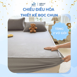 [TẶNG 2 VỎ GỐI] Chiếu băng lạnh bọc chun cao cấp M2T BEDDING mềm - mịn - mát