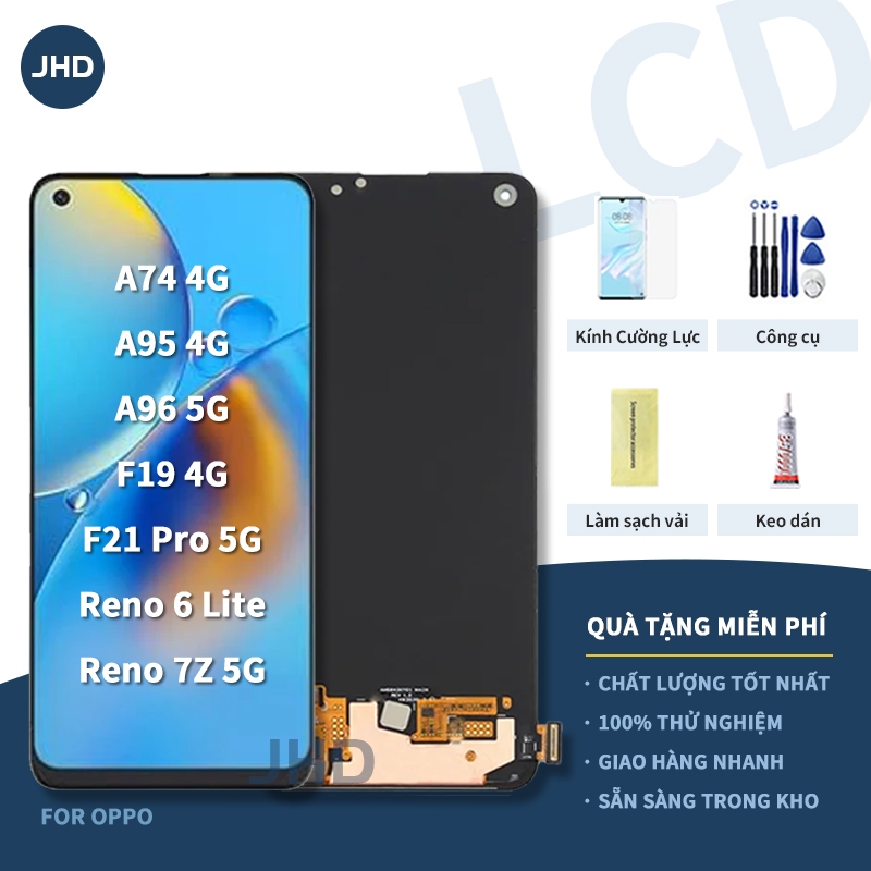 Custodia Portafoglio Con Cover In PU Pelle Per OPPO A74 4G/RENO 6 LITE 4G/F19 - Design Cavallo A Colori, Con Slot Carte E Chiusura Magnetica