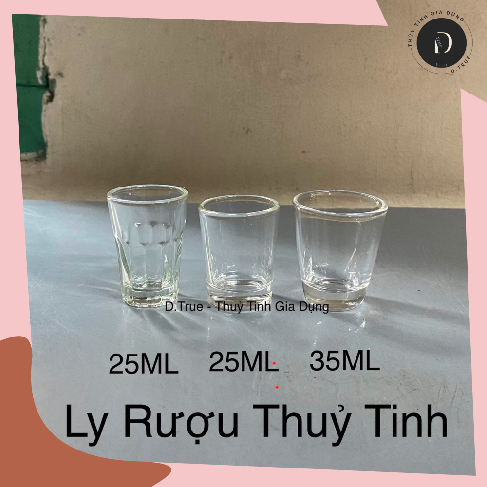 Hộp 12 Ly Rượu Thủy Tinh Thường Sử Dụng (25ML-35ML) | Shopee Việt Nam