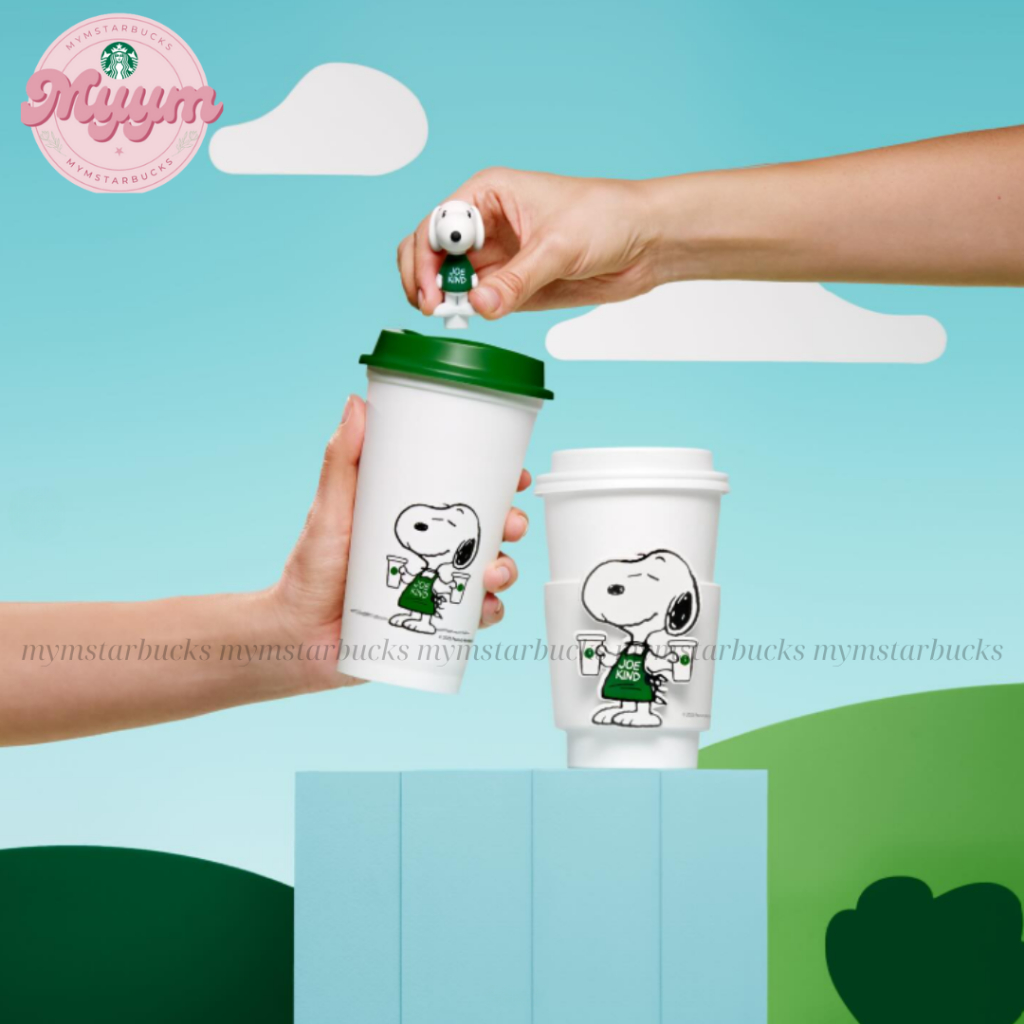 [𝗔𝘂𝘁𝗵𝗲𝗻𝘁𝗶𝗰] LY COLD CUP 16OZ (473ML) STARBUCKS + PEANUTS SNOOPY REUSABLE CUP | BigBuy360 - bigbuy360.vn