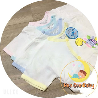 Áo sơ sinh tay ngắn Jou cho bé / Áo thun cotton mát cho bé (sơ sinh - 9kg)