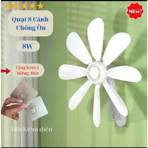 Quạt Treo Tường Mini 8W Điều Chỉnh Góc 360 Độ Tiết Kiệm Điện Chống Ồn Cao Cấp Tiện Dụng Dễ Lắp Đặt