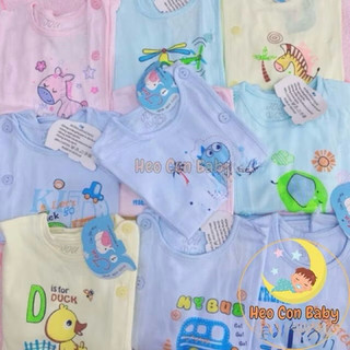 [CHẤT ĐẸP] Áo sơ sinh tay dài Jou cho bé (JOU MÀU) / Áo thun cotton mát cho bé (sơ sinh - 9kg)