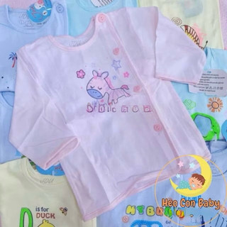 [CHẤT ĐẸP] Áo sơ sinh tay dài Jou cho bé (JOU MÀU) / Áo thun cotton mát cho bé (sơ sinh - 9kg)