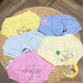 [CHẤT ĐẸP] Quần ngắn mặc tả cho bé (sơ sinh - 12Kg) - Quần đáy ngang màu in mông BabyMommy
