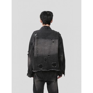 Áo Khoác Jeans Bò Denim Jacket Fashion Unisex 2 Clors  Wash Rách  HEYLLO.
