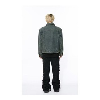 Áo Khoác Jeans Bò Denim Jacket Fashion Unisex Dáng Crop Màu Xanh Dương HEYLLO.