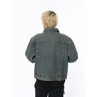 Áo Khoác Jeans Bò Denim Jacket Fashion Unisex Dáng Crop Màu Xanh Dương HEYLLO.