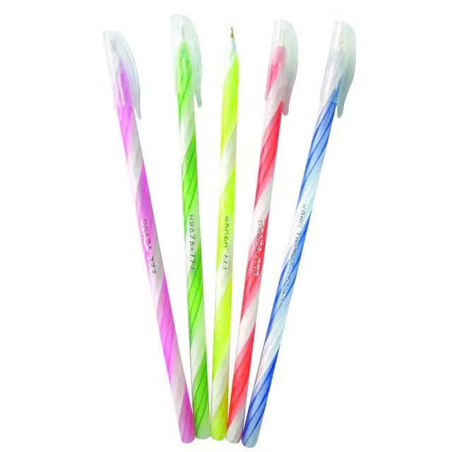 Hộp 20 Chiếc Bút Bi Xoắn Mực Xanh-Đen Ngòi 0.5mm Viết Êm Nét Trơn, Văn Phòng , Học Sinh