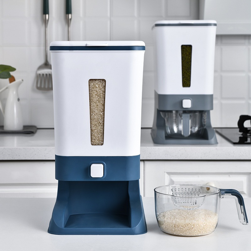 Thùng Gạo 10kg Thiết Kế Thông Minh Chống Ẩm Mốc Và Côn Trùng Gây Hại (gl9098)