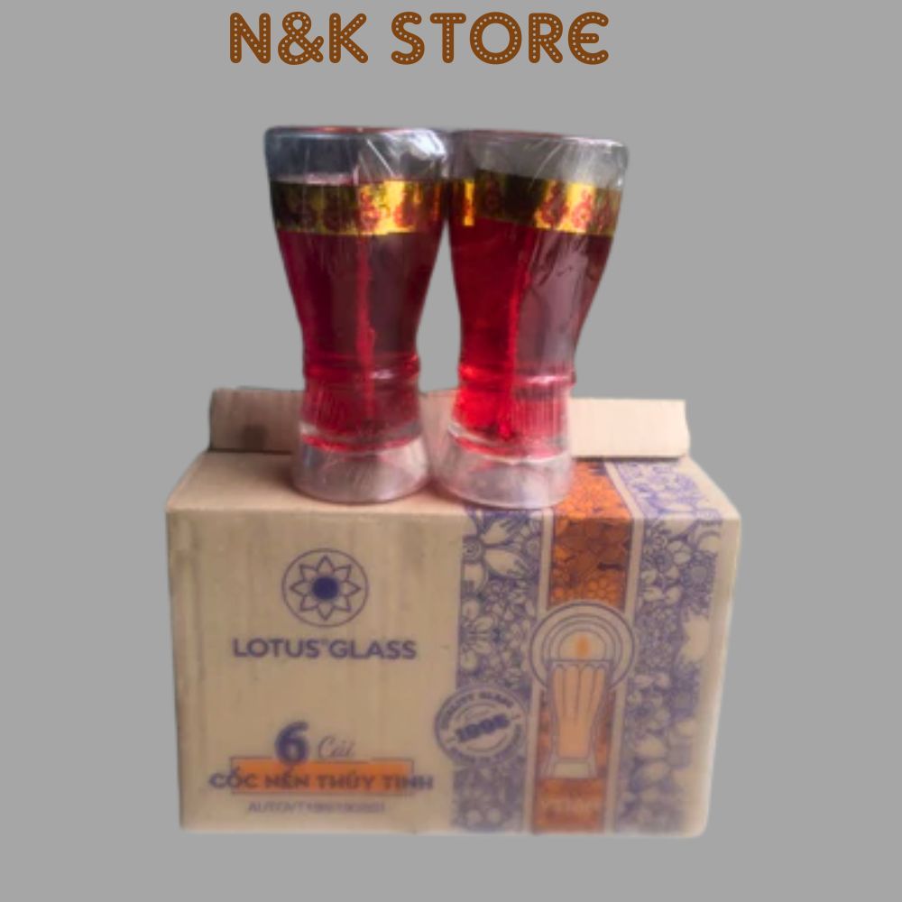 Nến cốc thắp hương, nến cốc thủy tinh dùng cho lễ hội, thắp hương bàn thờ