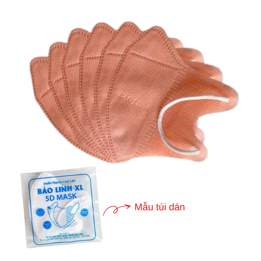 SỈ THÙNG 700 ( Tặng thêm 10 chiếc ) CHIẾC KHẨU TRANG 5D BẢO LINH XL TÚI DÁN CHÍNH HÃNG CAO CẤP DÀY DẶN CHỐNG TIA UV
