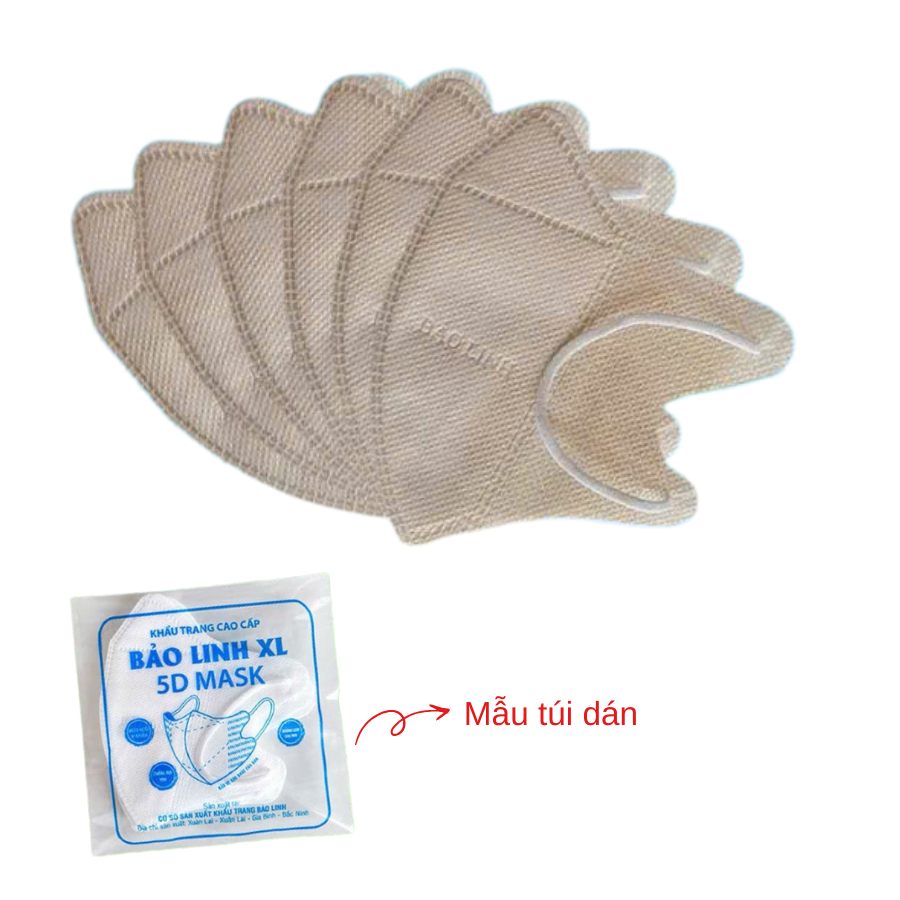 SỈ THÙNG 700 ( Tặng thêm 10 chiếc ) CHIẾC KHẨU TRANG 5D BẢO LINH XL TÚI DÁN CHÍNH HÃNG CAO CẤP DÀY DẶN CHỐNG TIA UV