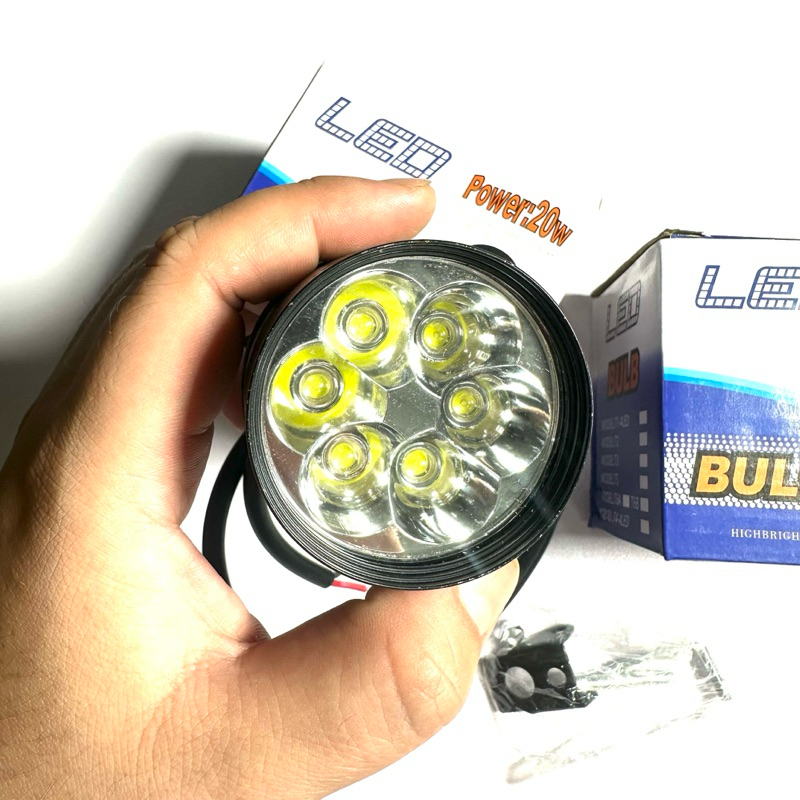Đèn Trợ Sáng Xe Máy L6 – 6 Mắt LED Siêu Sáng, Bền Bỉ, Chống Nước IP68