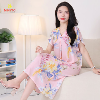 [XẢ KHO GIÁ SỐC] Váy đầm ngủ nữ cộc tay mặc nhà mùa hè,áo ngủ bigsize nữ mã MEV0567