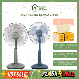 Quạt lửng Senko L1638 47W, 3 Quạt Điện Cây Đứng Lỡ - 3 tôc độ gió