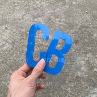 Chữ Alu Xanh Dương Nhạt 10cm dày 3mm T1 In Hoa trang trí dán tường - biển quảng cáo