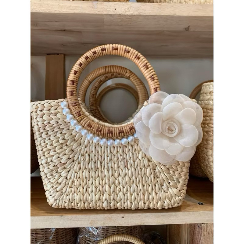 Túi lục bình Vintage mini size 20cm ⚡️Giá Cực Rẻ⚡️hàng sẵn tận xưởng