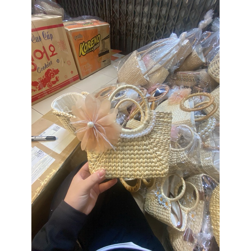 Túi lục bình Vintage mini size 20cm ⚡️Giá Cực Rẻ⚡️hàng sẵn tận xưởng