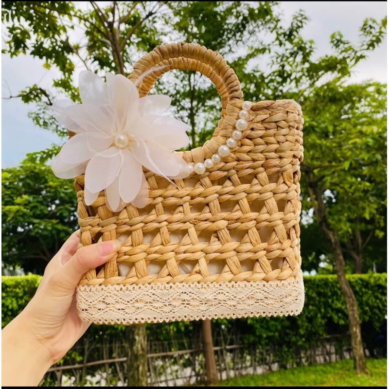 Túi cói lục bình Vintage thời trang ⚡️ Cực Hot⚡️hàng đẹp loại 1